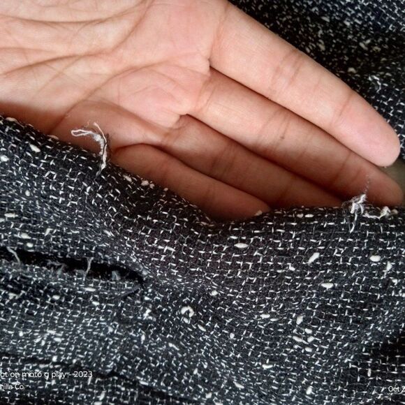 Fox Racing Tweed Textured Pea Coat Grey XS - Picture 10 of 11